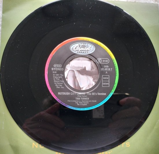 Tina Turner – Nutbush City Limits (The 90's Version) (1991) Vinyl, 7", 45 RPM, Single, Stereo