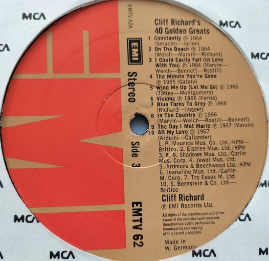 Cliff Richard - 40 Golden Greats (1977) 2XLP zijn als nieuw