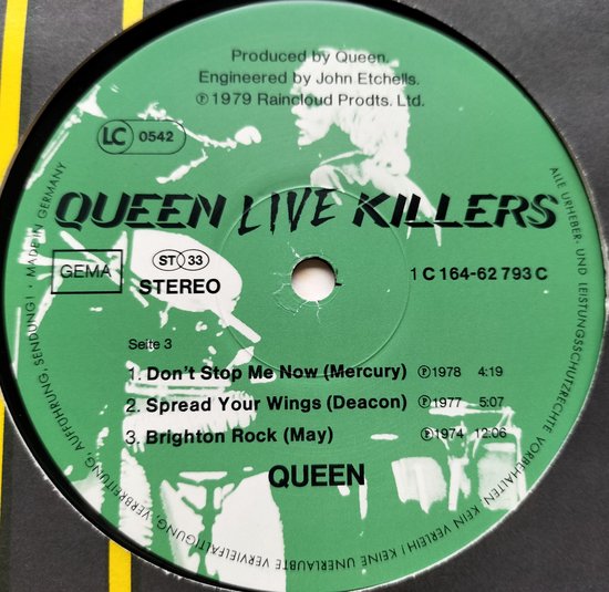 Queen - Live Killers (1979) 2X LP zijn als nieuw