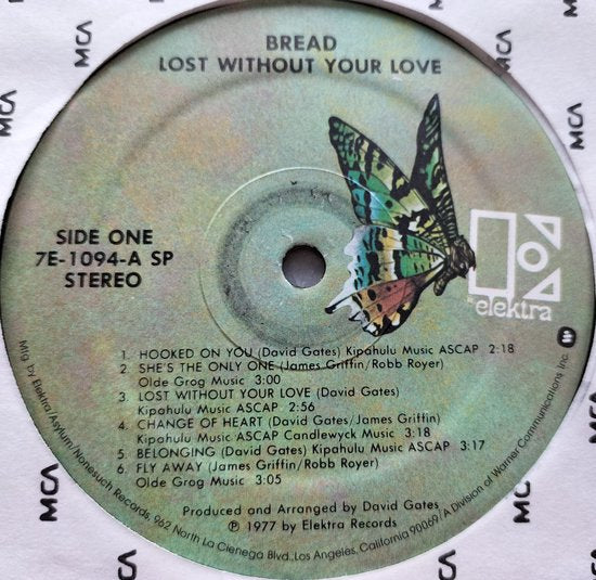 Bread - Lost Without Your Love (1977)LP
