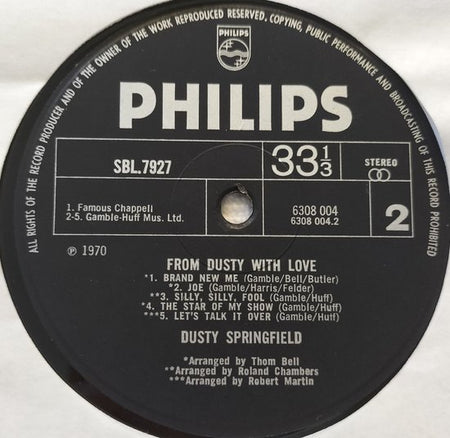 Dusty Springfield – From Dusty....With Love (1970) LP = als nieuw
