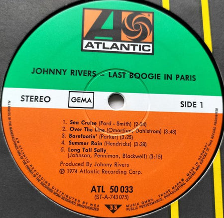 Johnny Rivers and His L.A. Boogie Band - Last Boogie in Paris (1974) LIVE