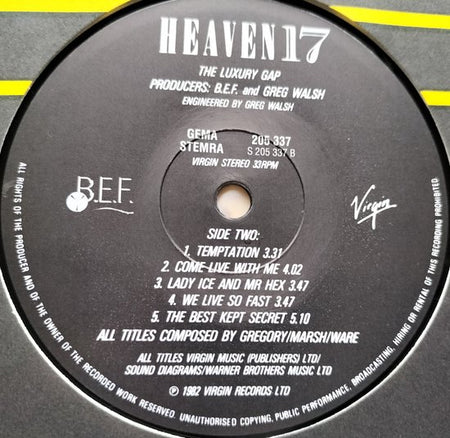Heaven 17 - The Luxury Gap (1983) LP = als nieuw