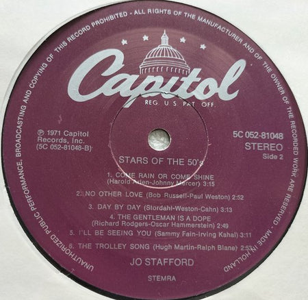 Jo Stafford – Jo Stafford (1971) LP = als nieuw