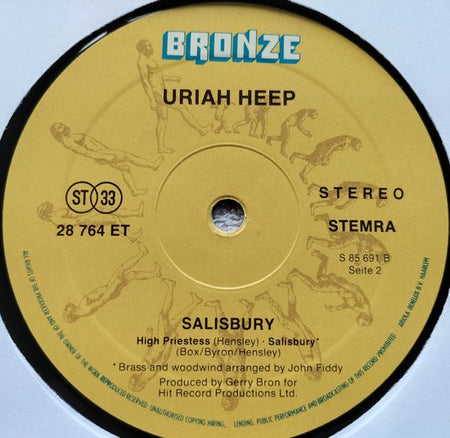 Uriah Heep – Salisbury (1975) LP =bijna perfect een haarlijntje