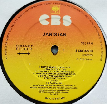 Janis Ian – Janis Ian (1978) LP = bijna perfect.