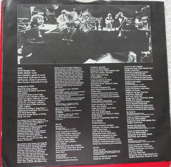 Toto - Toto IV (1982) LP