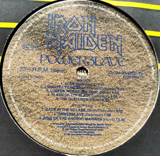Iron Maiden - Powerslave (1984) LP