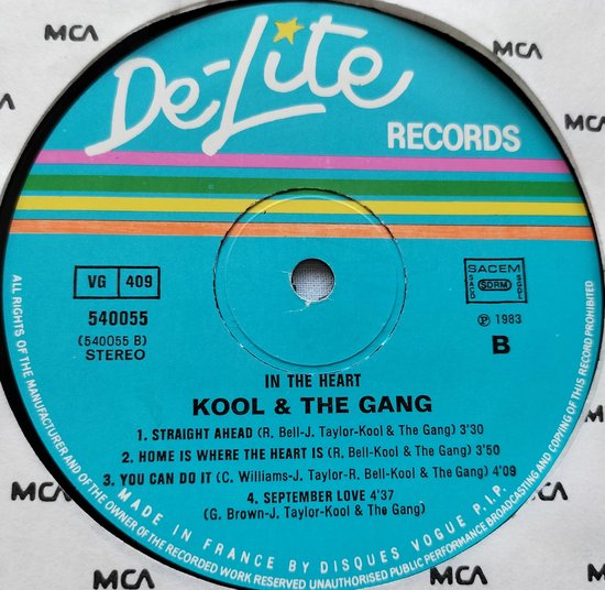 Kool & The Gang - In the Heart (1983) LP = als nieuw