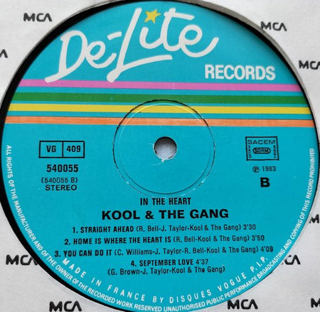 Kool & The Gang - In the Heart (1983) LP = als nieuw