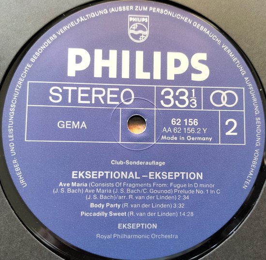 Ekseption – Ekseptional (1973) LP