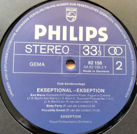 Ekseption – Ekseptional (1973) LP