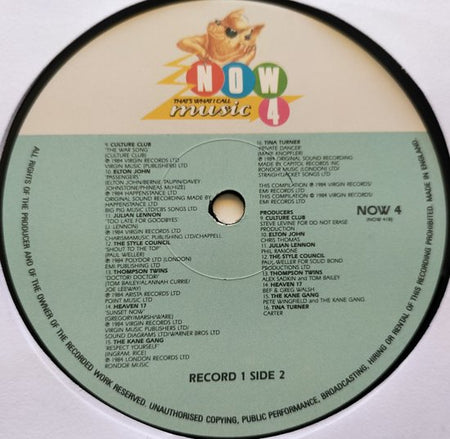 Now That's What I Call Music 4 (1984) 2XLP zijn als nieuw