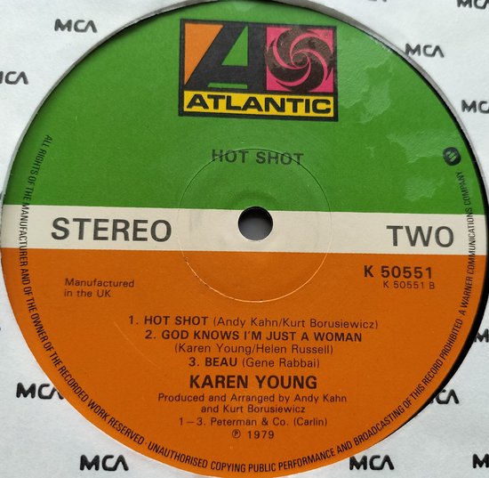 Karen Young - Hot Shot (1978) LP