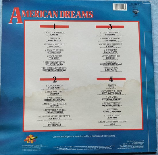 Various – American Dreams (1985) 2XLP