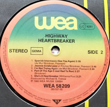 Highway – Heartbreaker (1980) LP= als nieuw