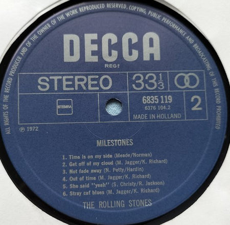 The Rolling Stones - Milestones (1971) LP