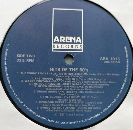 Smash Hits Of The 60's (1987) LP = als nieuw