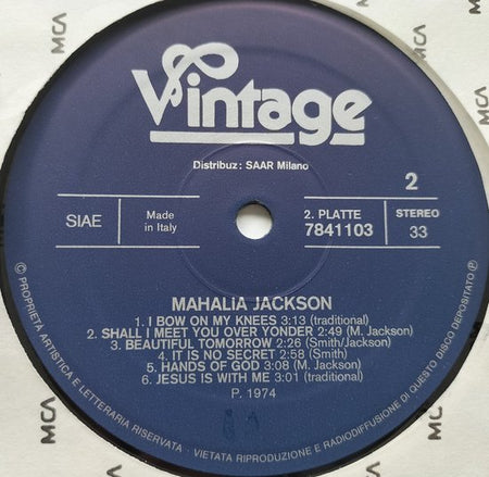 Mahalia Jackson – 24 Greatest Songs (1974) 2XLP