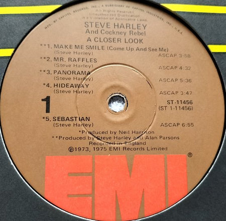 Steve Harley & Cockney Rebel – A Closer Look LP = als nieuw