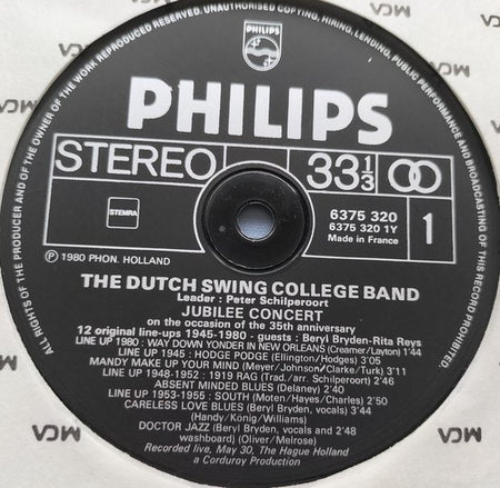The Dutch Swing College Band – Jubilee Concert (1980) 2XLP (LIVE)