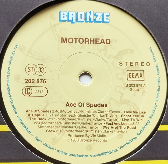 Motörhead - Ace of Spades (1980) LP