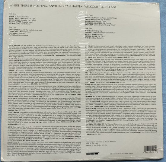 No Age - A Compilation Of SST Instrumental Music (1987) 2XLP