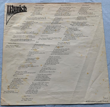 Munich – Munich 1978 LP is in Nieuwstaat.	(Krautrock)