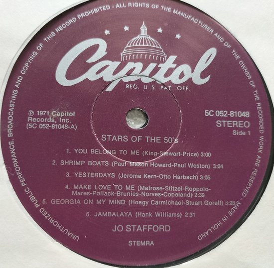 Jo Stafford – Jo Stafford (1971) LP = als nieuw