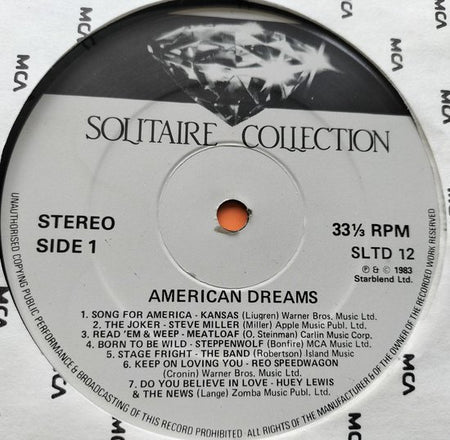 Various – American Dreams (1985) 2XLP