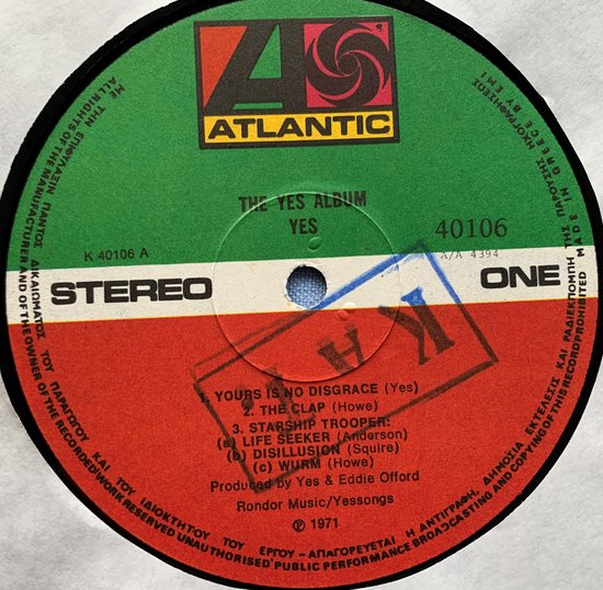 Yes – The Yes Album 1971