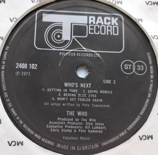 The Who - Who's Next (1971) LP Collect item