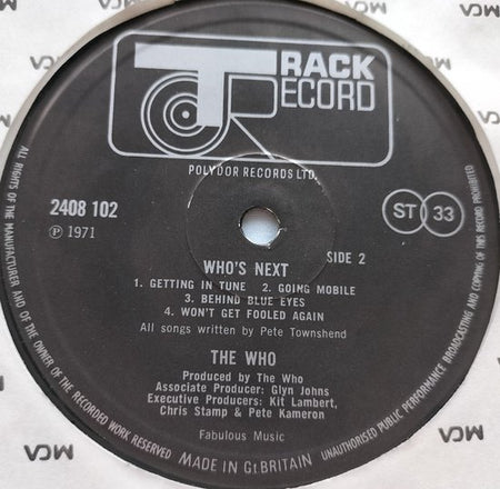 The Who - Who's Next (1971) LP Collect item