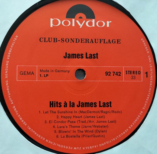 James Last ‎– Party (1971)4XLPBOX = als nieuw