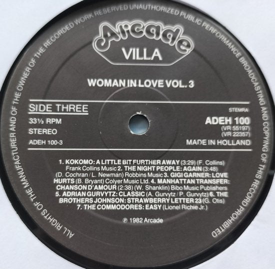 Woman in Love, Volume 3 (1982) 2XLP