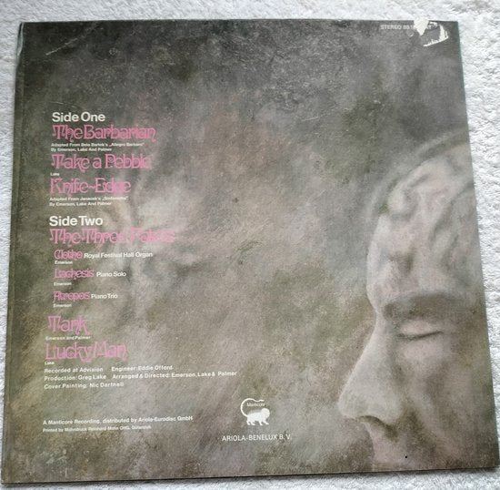 Emerson, Lake & Palmer - Emerson, Lake & Palmer (1970) LP = als nieuw