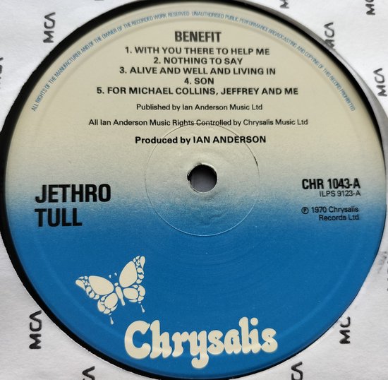 Jethro Tull - Benefit (1970) LP = als nieuw