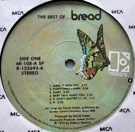 Bread – The Best Of Bread (1976) LP