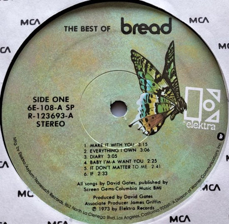 Bread – The Best Of Bread (1976) LP