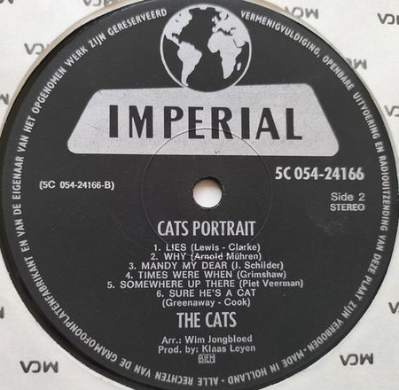 The Cats - Cats Portrait (1970) LP