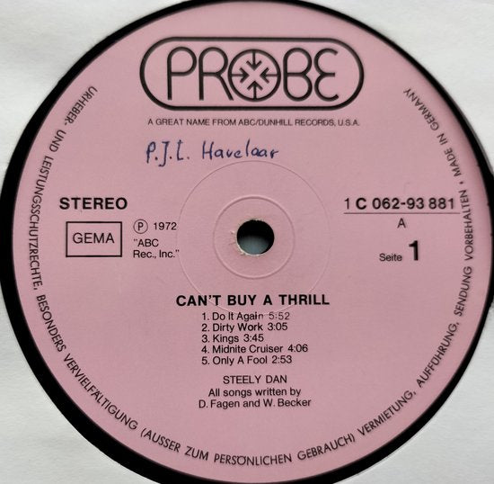 Steely Dan - Can't Buy a Thrill (1972) LP = als nieuw