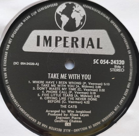 The Cats - Take Me with You (1970) LP