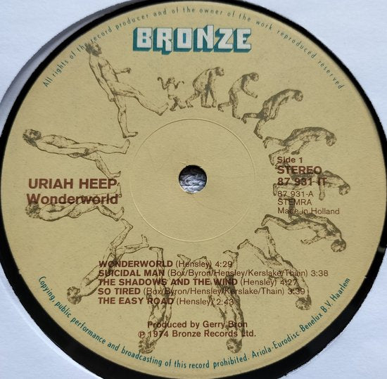 Uriah Heep - Wonderworld (1974) LP
