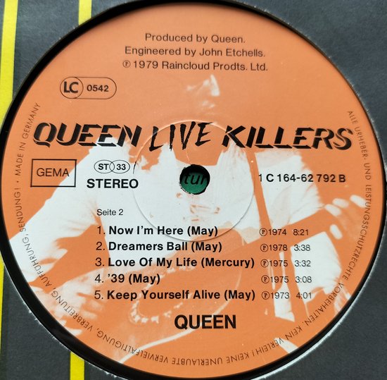 Queen - Live Killers (1979) 2X LP zijn als nieuw