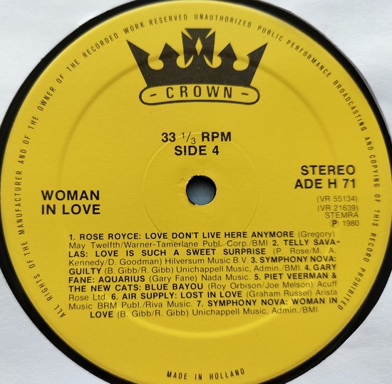Woman In Love 2XLP
