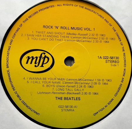 The Beatles – Rock 'n' Roll Music, Volume 1 (1980) LP = als nieuw