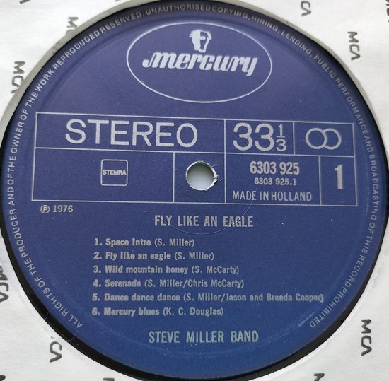 Steve Miller Band - Fly Like an Eagle (1976) LP