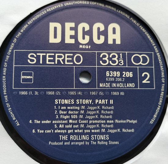 The Rolling Stones - Stones Story 2 (1981) LP