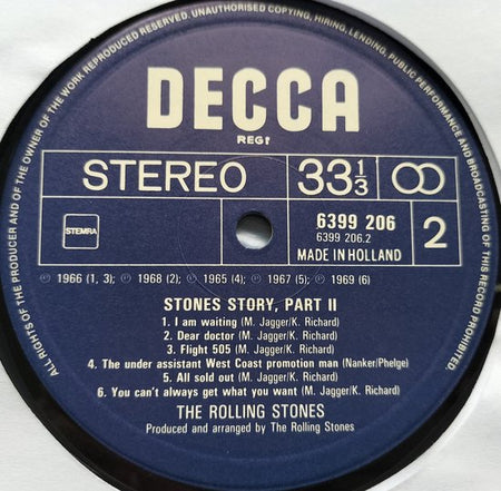 The Rolling Stones - Stones Story 2 (1981) LP