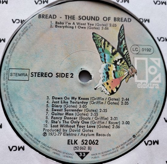 Bread – The Sound Of Bread - Their 20 Finest Songs LP = als nieuw